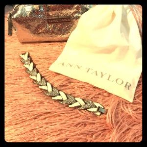Ann Taylor White & Diamond Bracelet